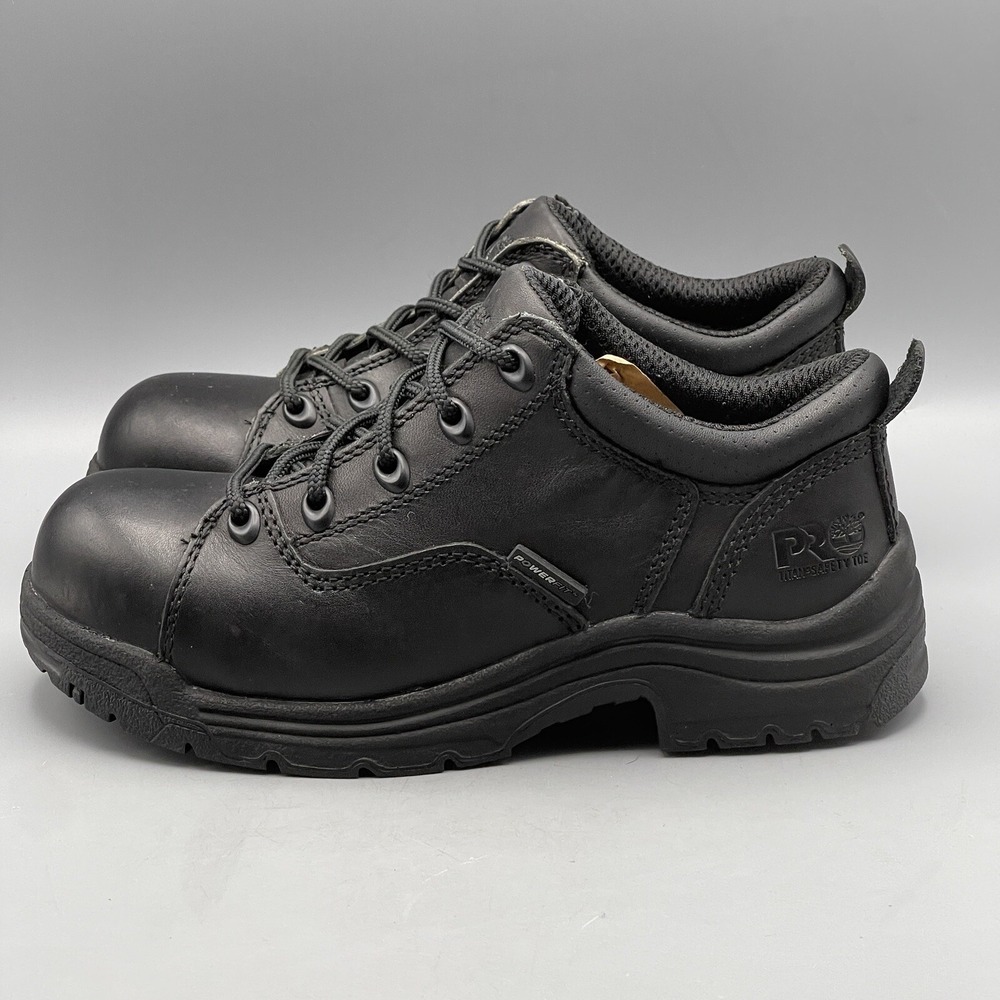Timberland Pro Women's 6 Shoes Safety Toe Comp Leather‎ Black Titan Work